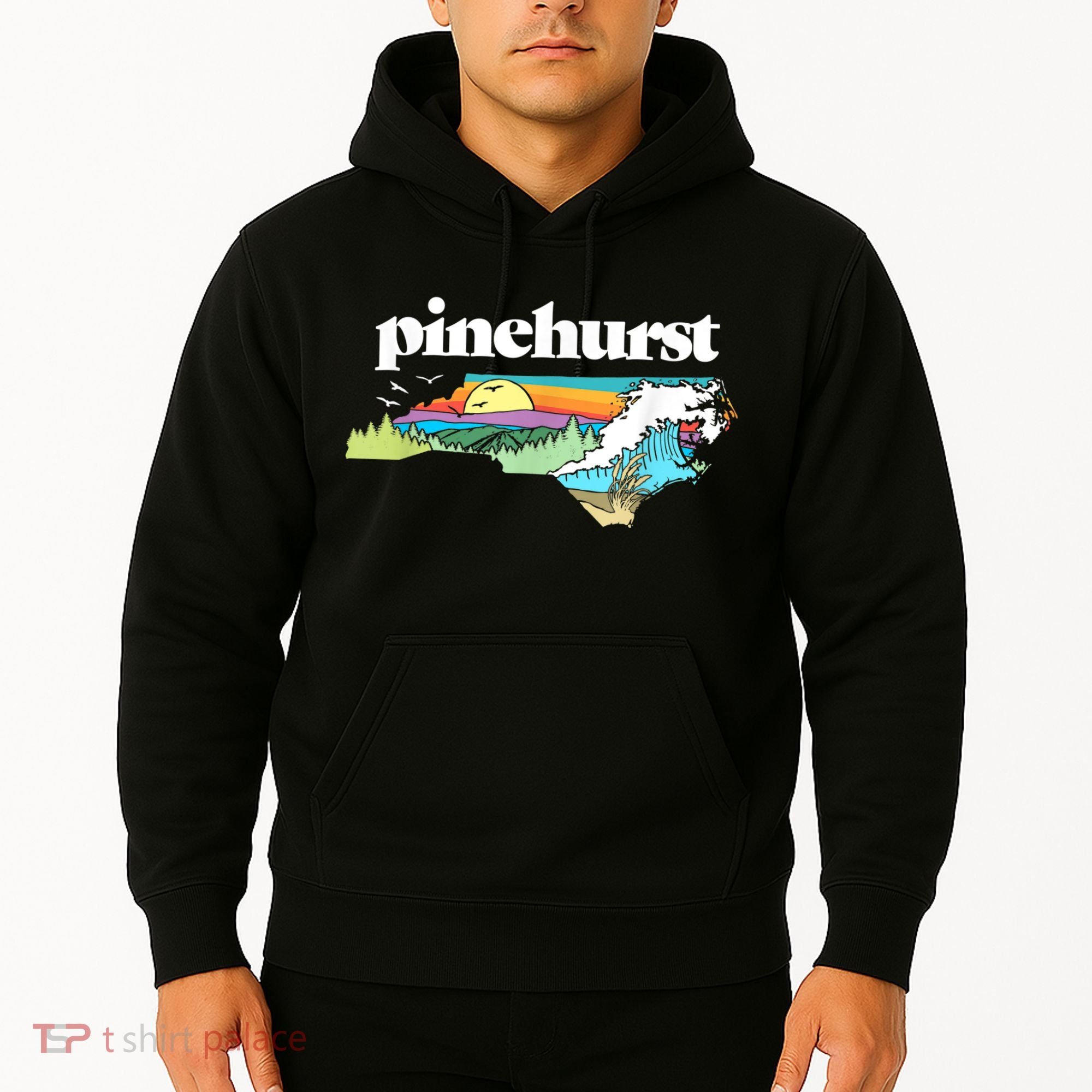 Pinehurst North Carolina Outdoors Retro Nature Hoodie