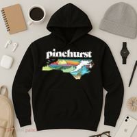 Pinehurst North Carolina Outdoors Retro Nature Hoodie thumb 3