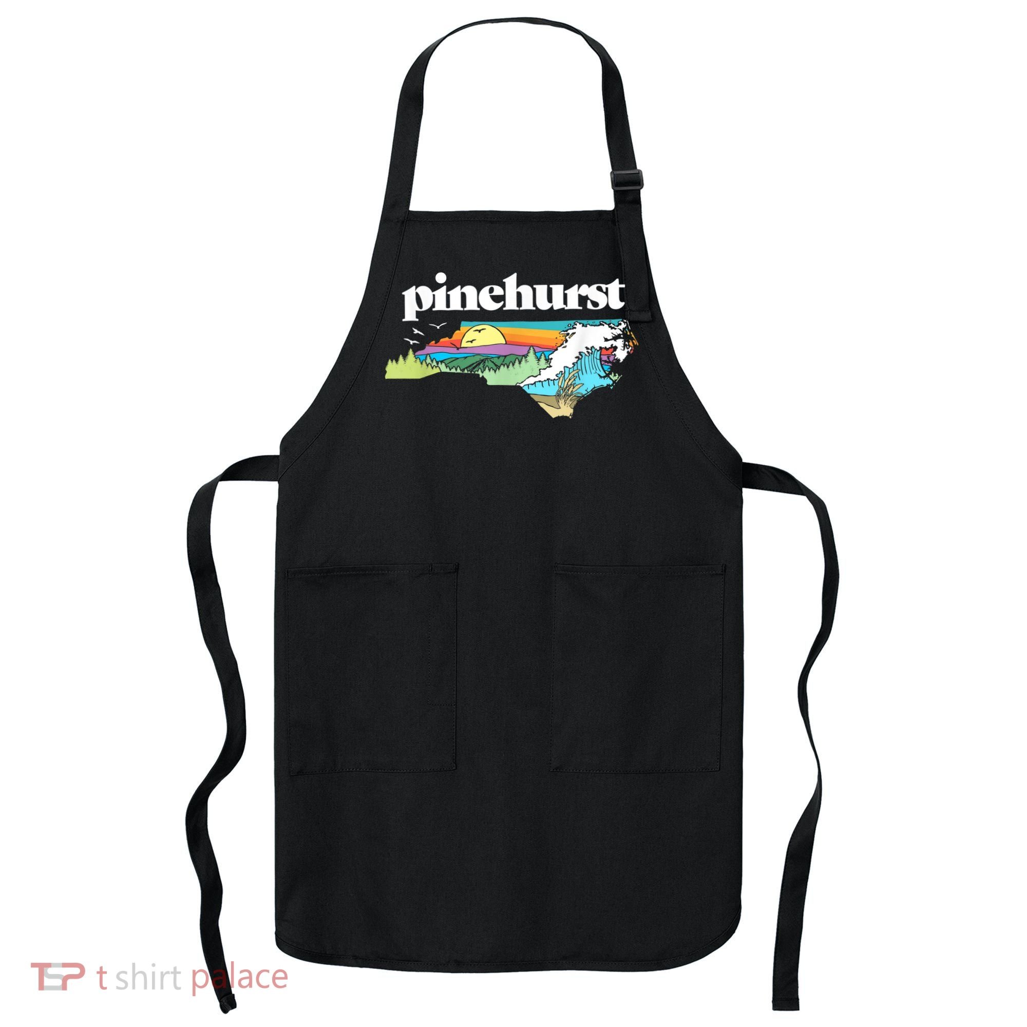 Pinehurst North Carolina Outdoors Retro Nature Apron