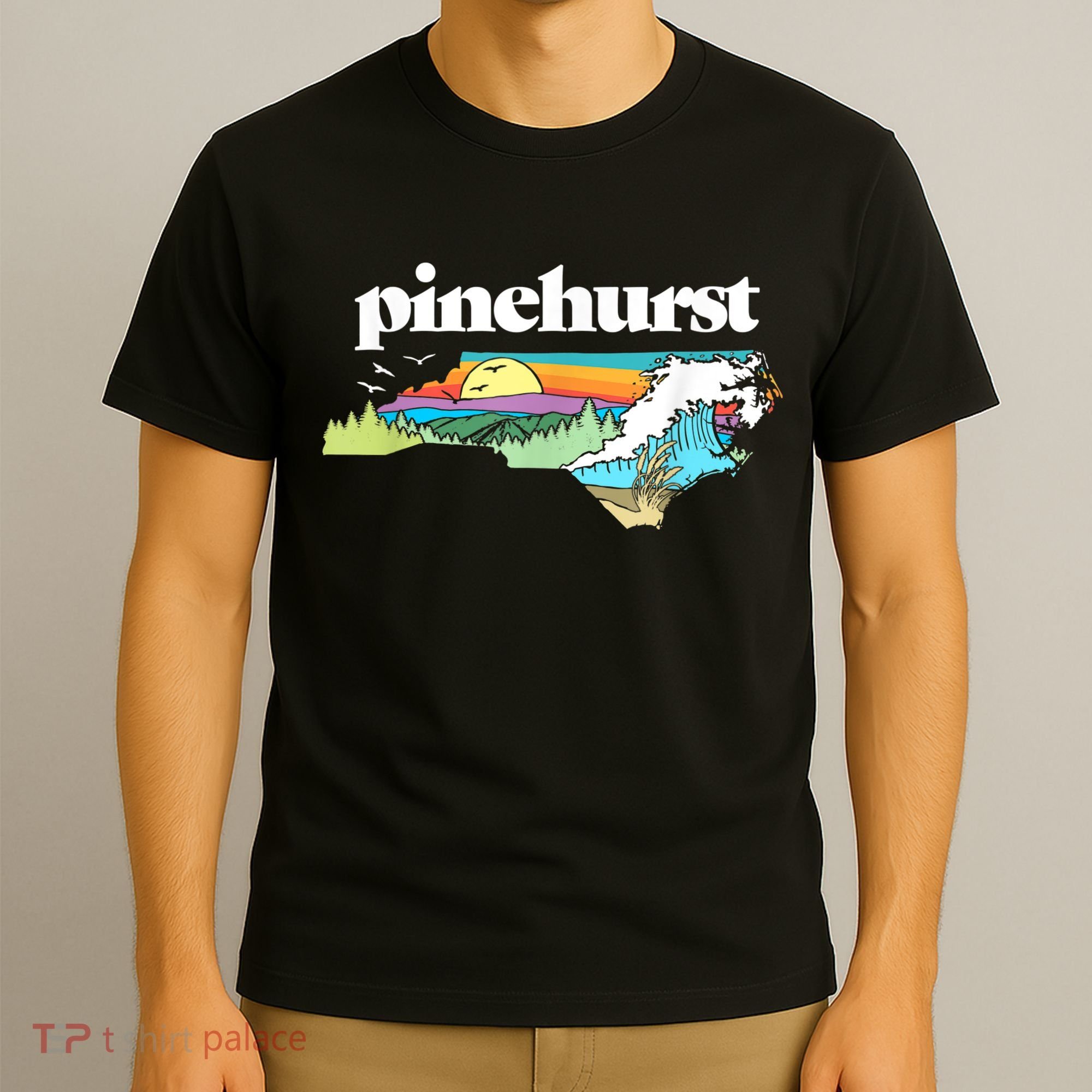 Pinehurst North Carolina Outdoors Retro Nature T-Shirt