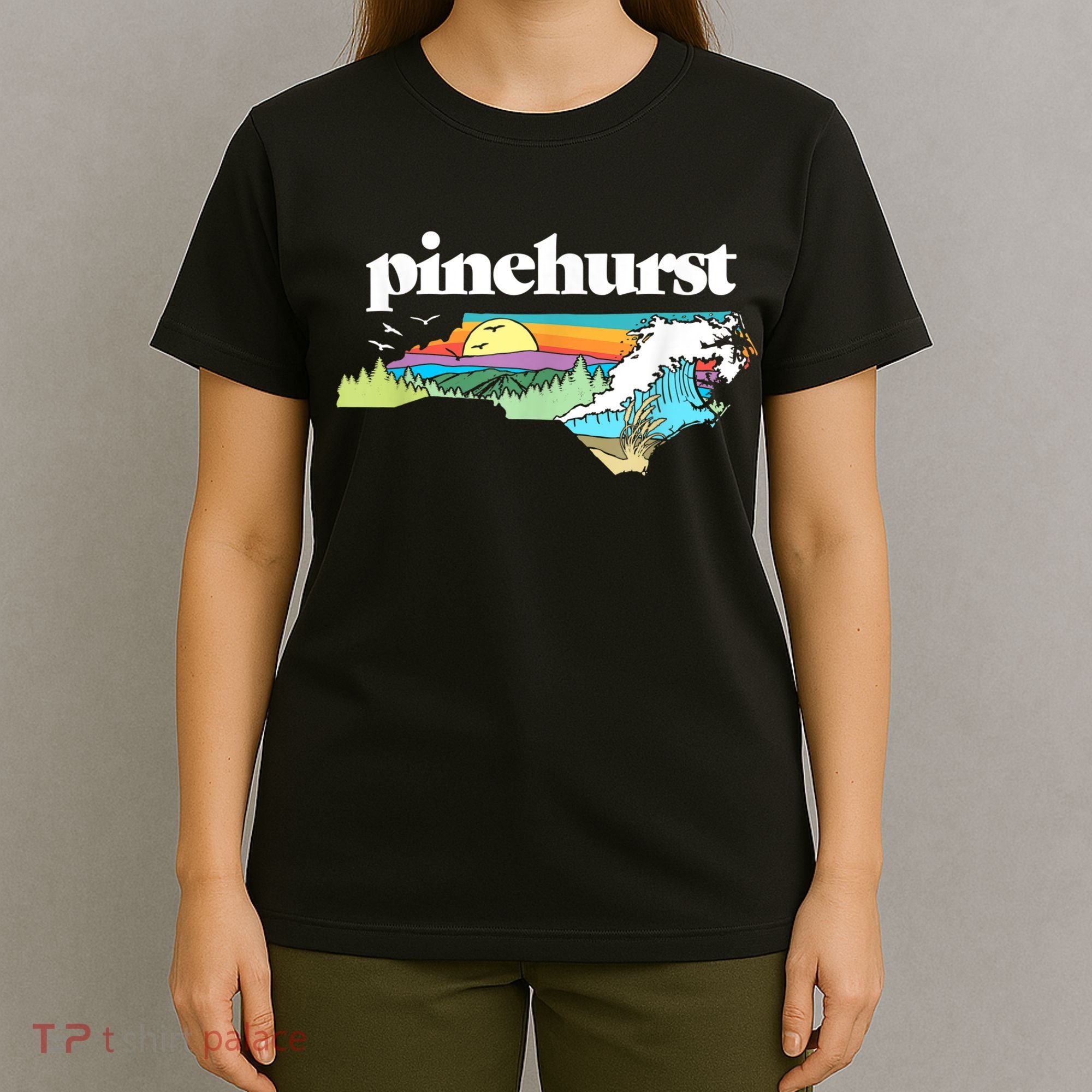 Pinehurst North Carolina Outdoors Retro Nature T-Shirt