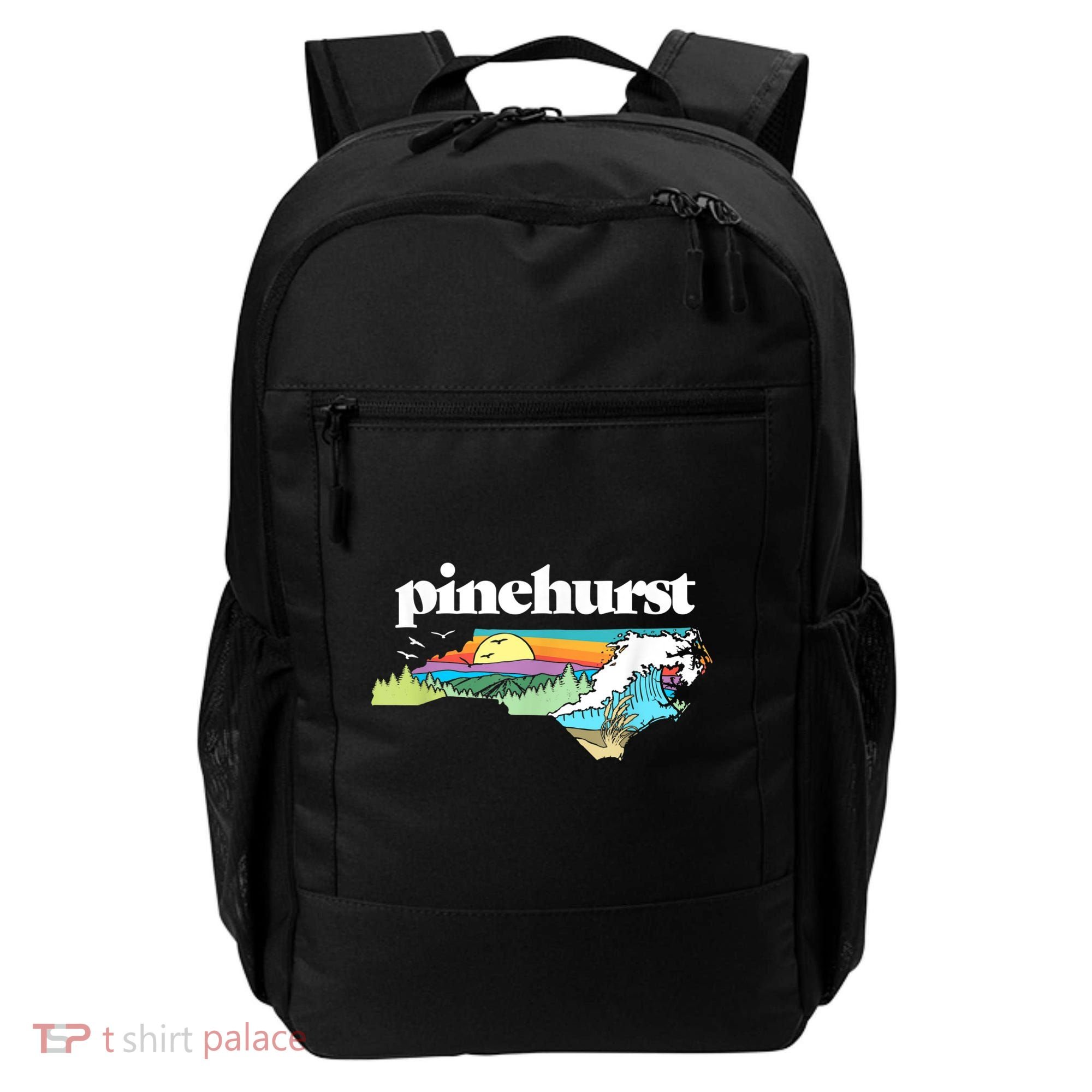 Pinehurst North Carolina Outdoors Retro Nature Backpack