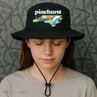 Pinehurst North Carolina Outdoors Retro Nature Bucket Hat thumb 3