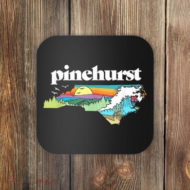 Pinehurst North Carolina Outdoors Retro Nature Coaster