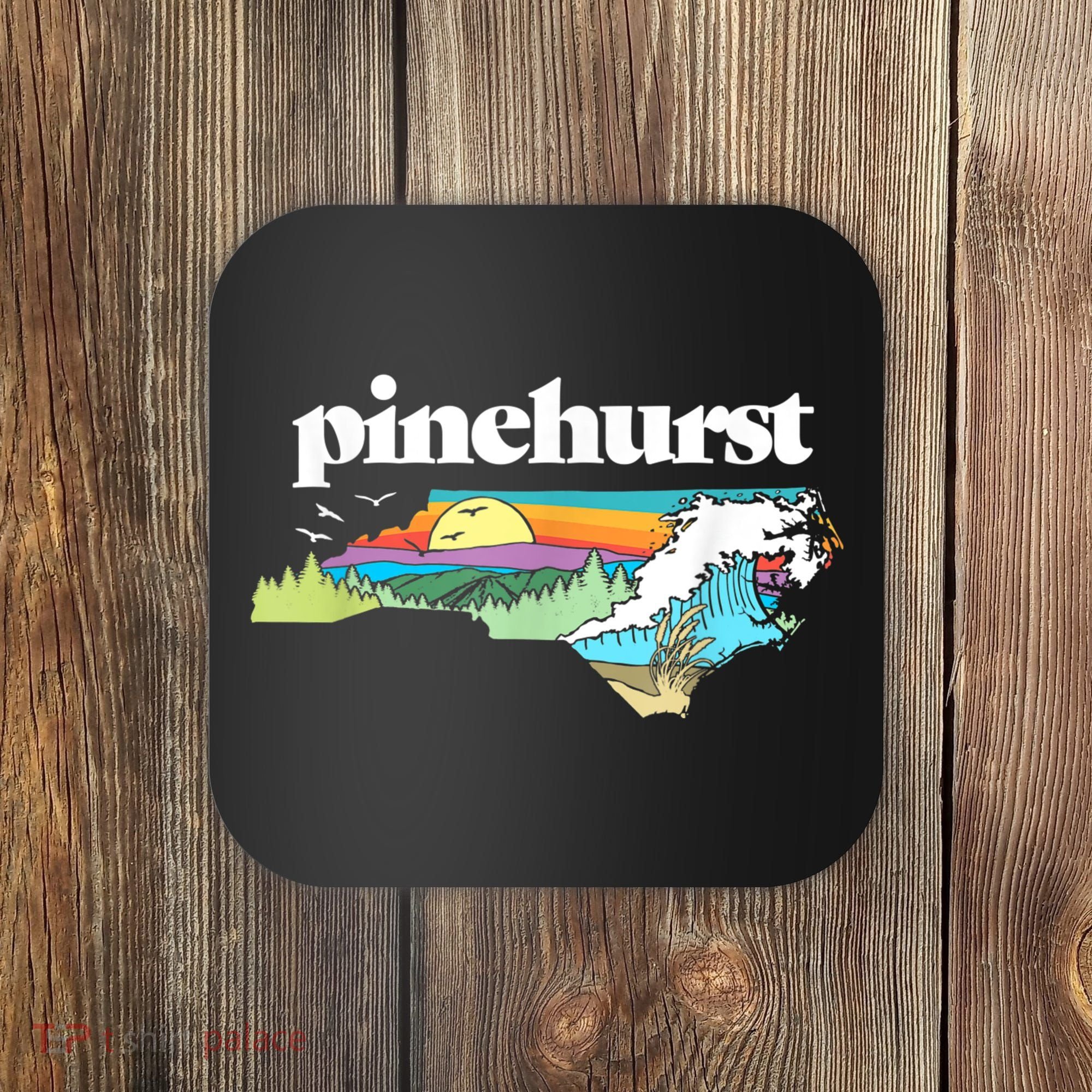 Pinehurst North Carolina Outdoors Retro Nature Coaster
