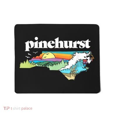 Pinehurst North Carolina Outdoors Retro Nature Mousepad