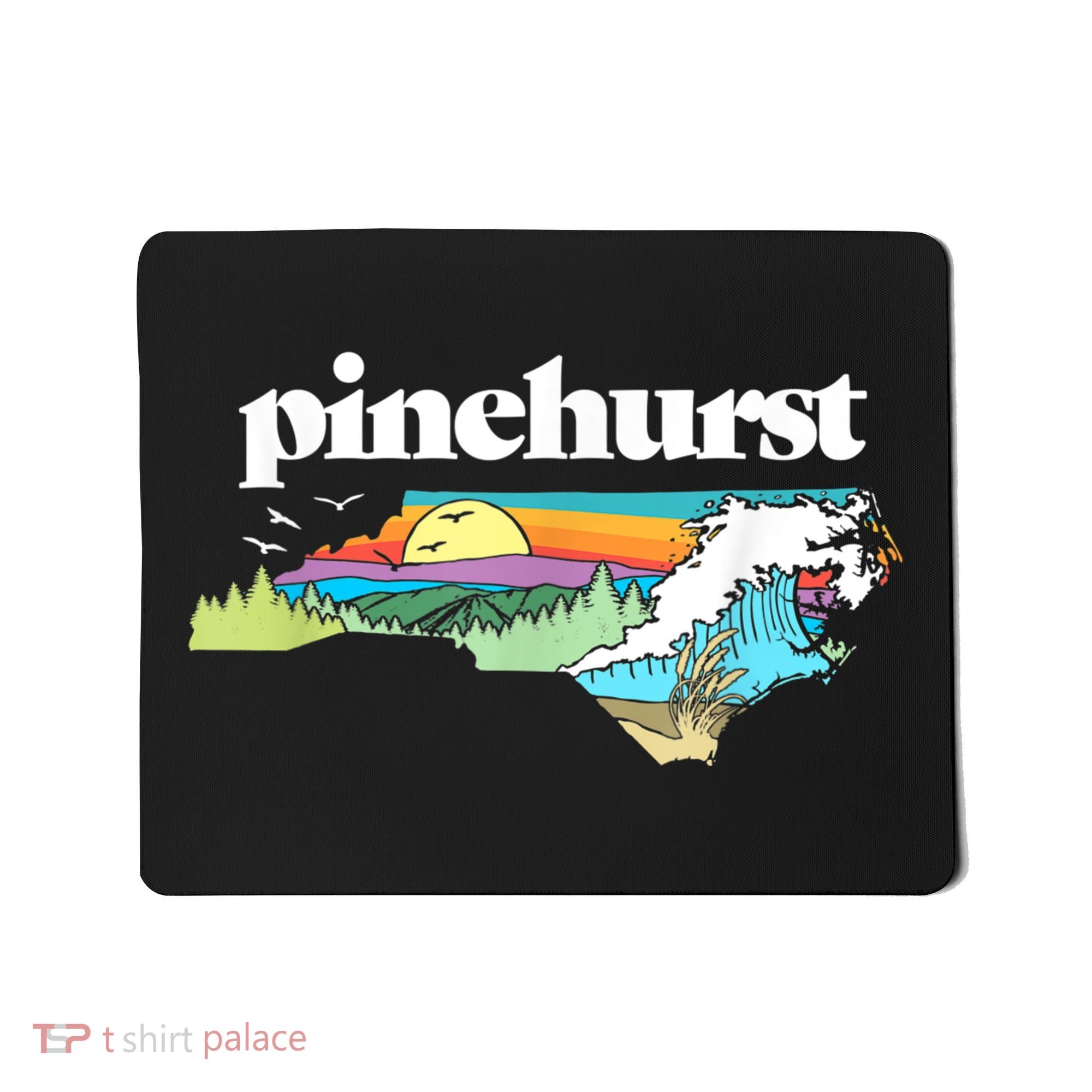 Pinehurst North Carolina Outdoors Retro Nature Mousepad