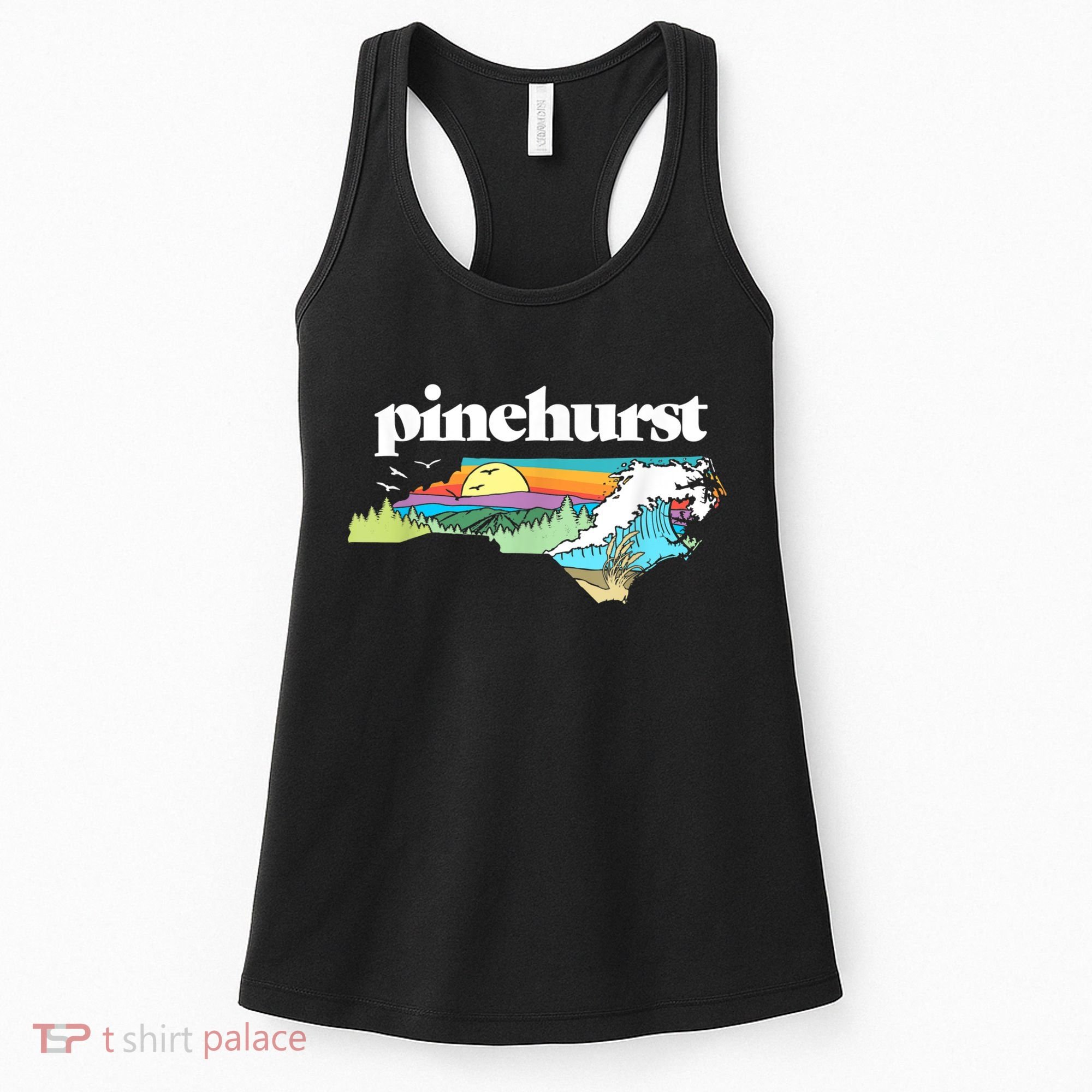 Pinehurst North Carolina Outdoors Retro Nature Women's Tank Top