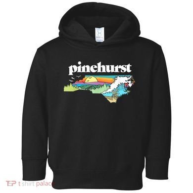 Pinehurst North Carolina Outdoors Retro Nature Toddler Hoodie