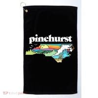 Pinehurst North Carolina Outdoors Retro Nature Golf Towel thumb 0