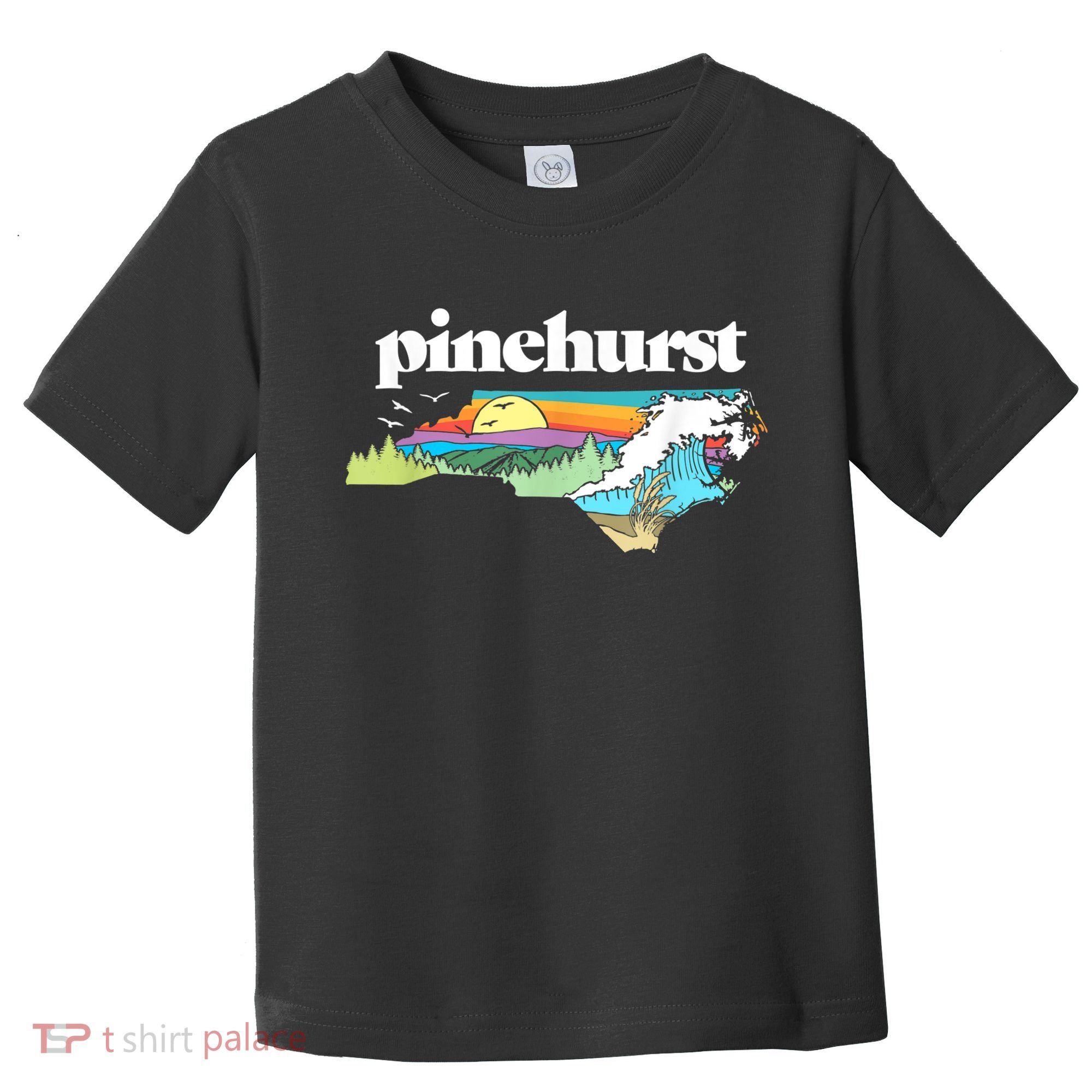 Pinehurst North Carolina Outdoors Retro Nature Toddler T-Shirt