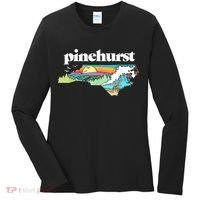 Pinehurst North Carolina Outdoors Retro Nature Women's Long Sleeve Shirt thumb 0