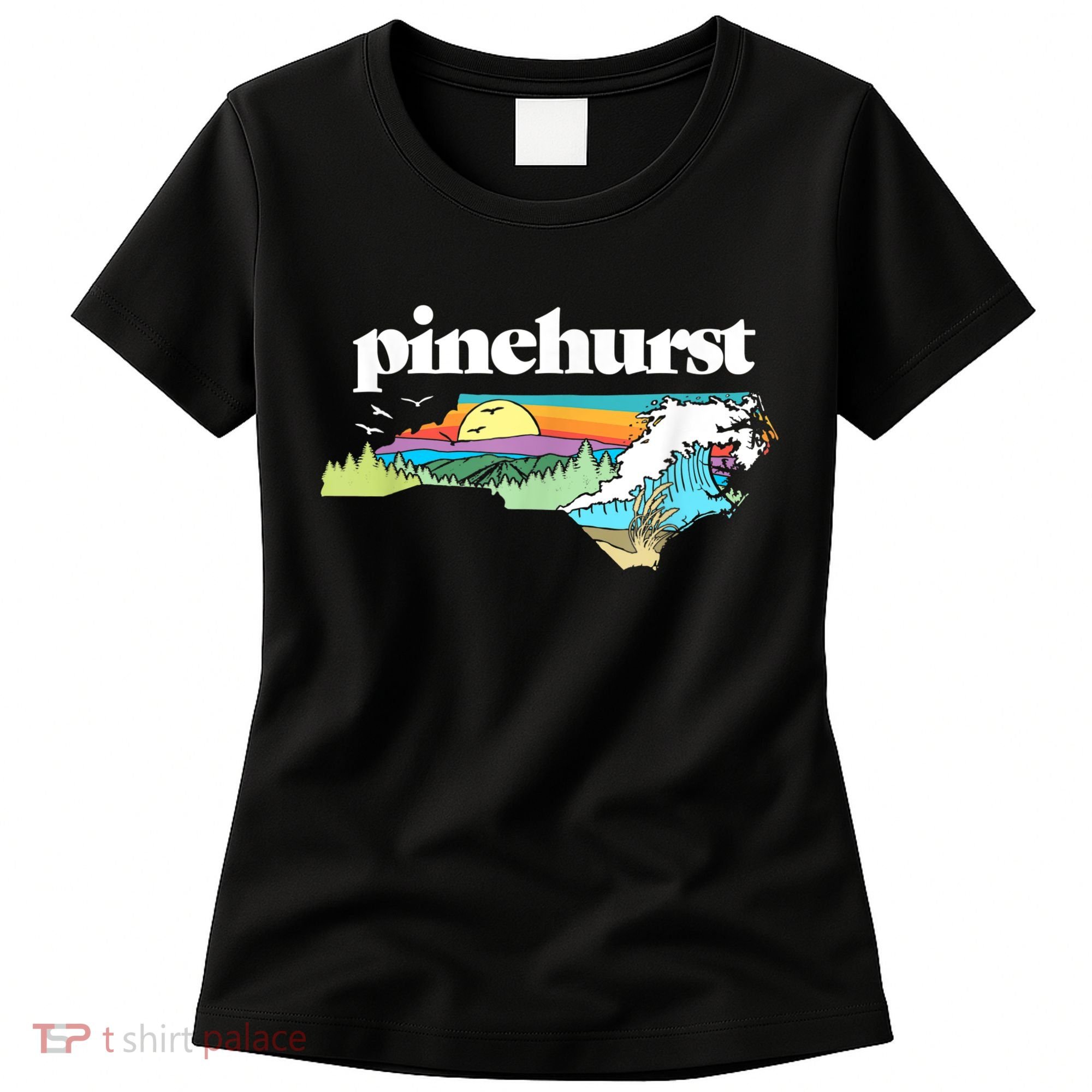 Pinehurst North Carolina Outdoors Retro Nature Women's T-Shirt