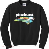 Pinehurst North Carolina Outdoors Retro Nature Kids Sweatshirt thumb 0