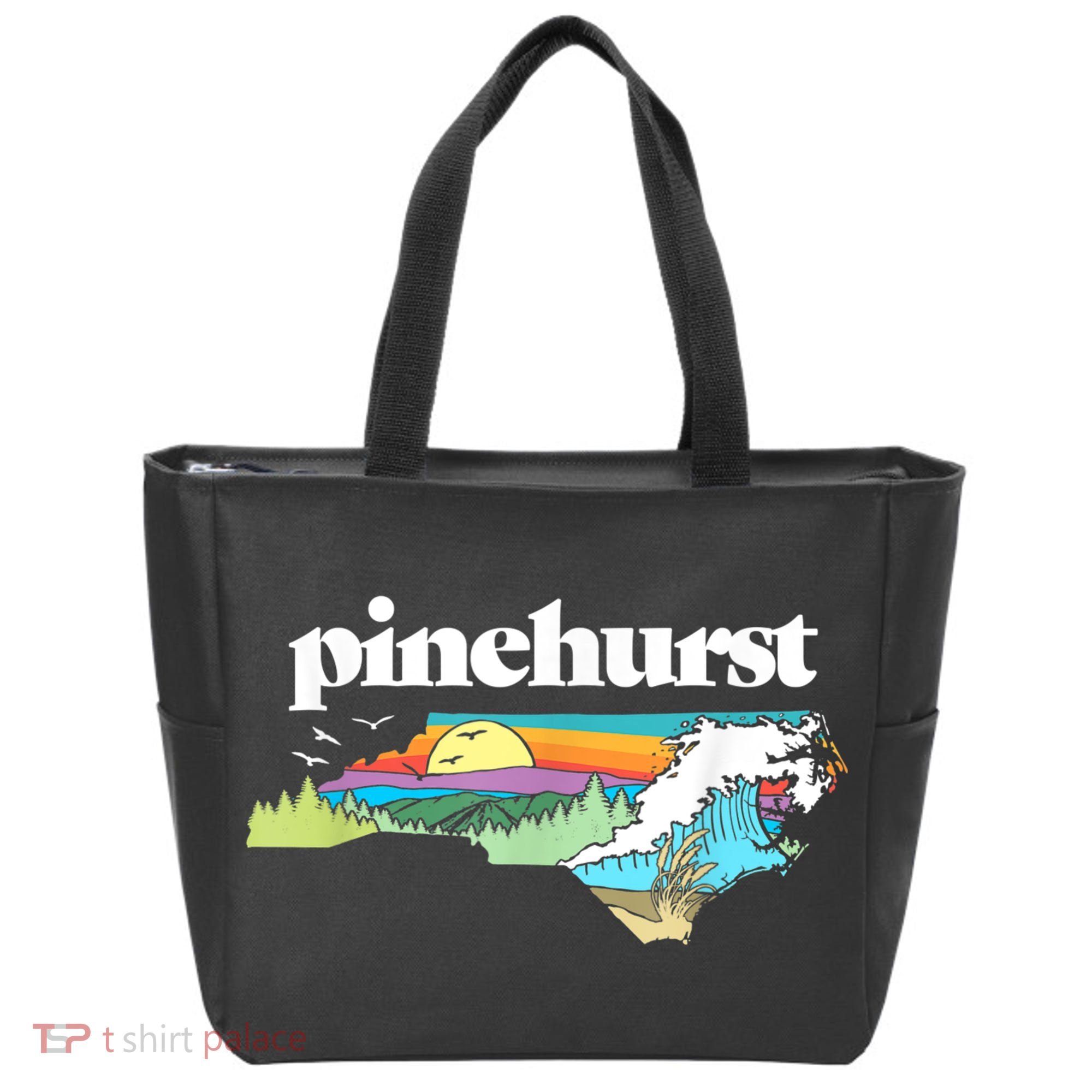 Pinehurst North Carolina Outdoors Retro Nature Tote Bag