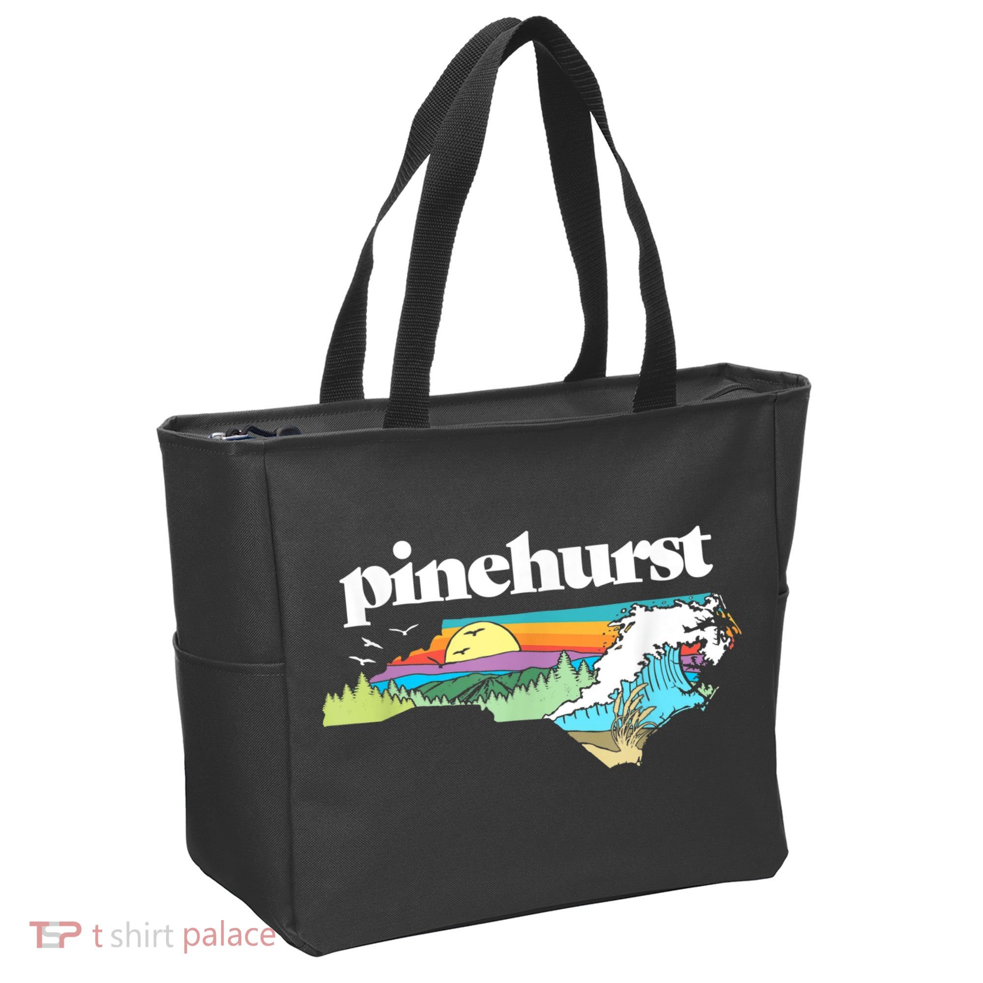 Pinehurst North Carolina Outdoors Retro Nature Tote Bag