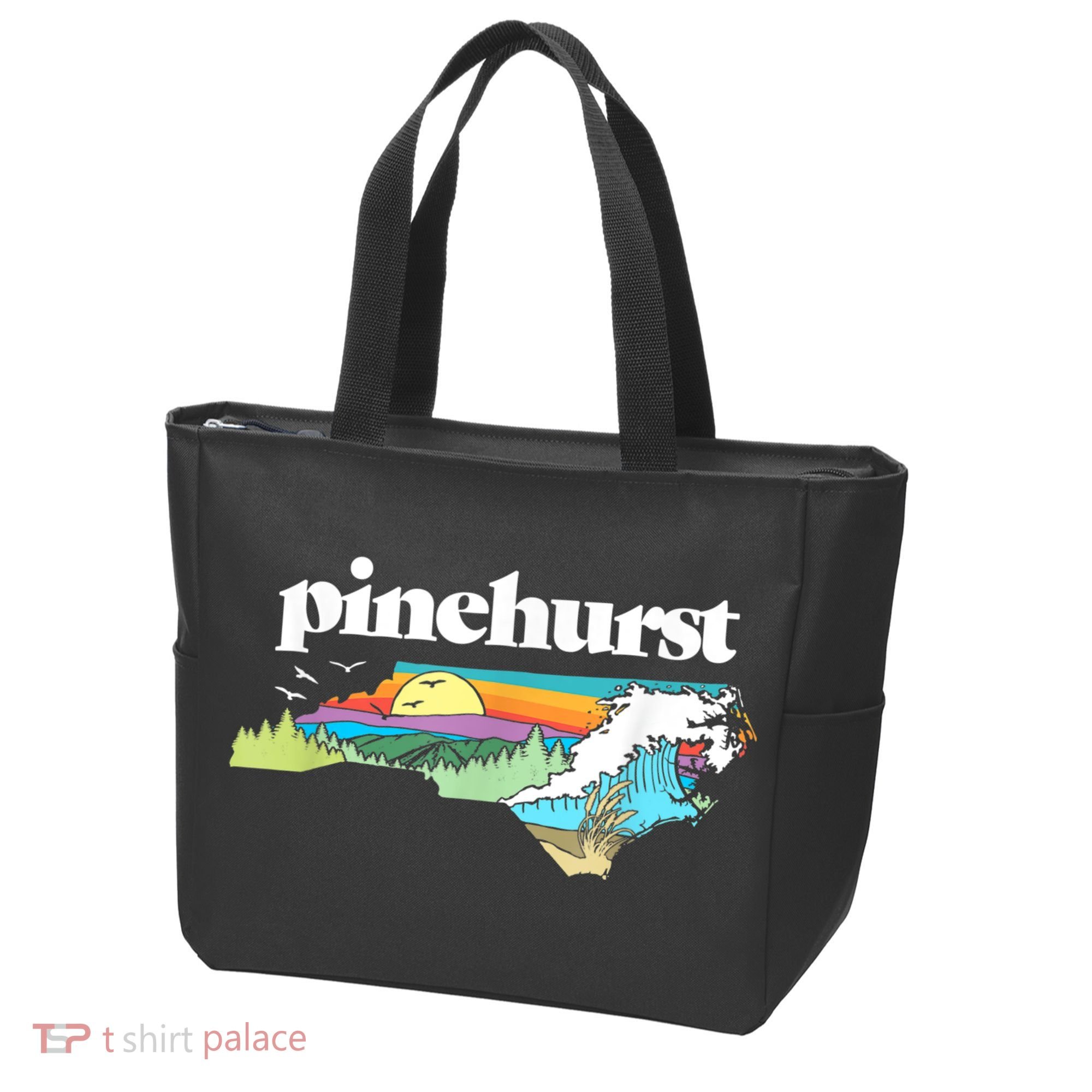 Pinehurst North Carolina Outdoors Retro Nature Tote Bag