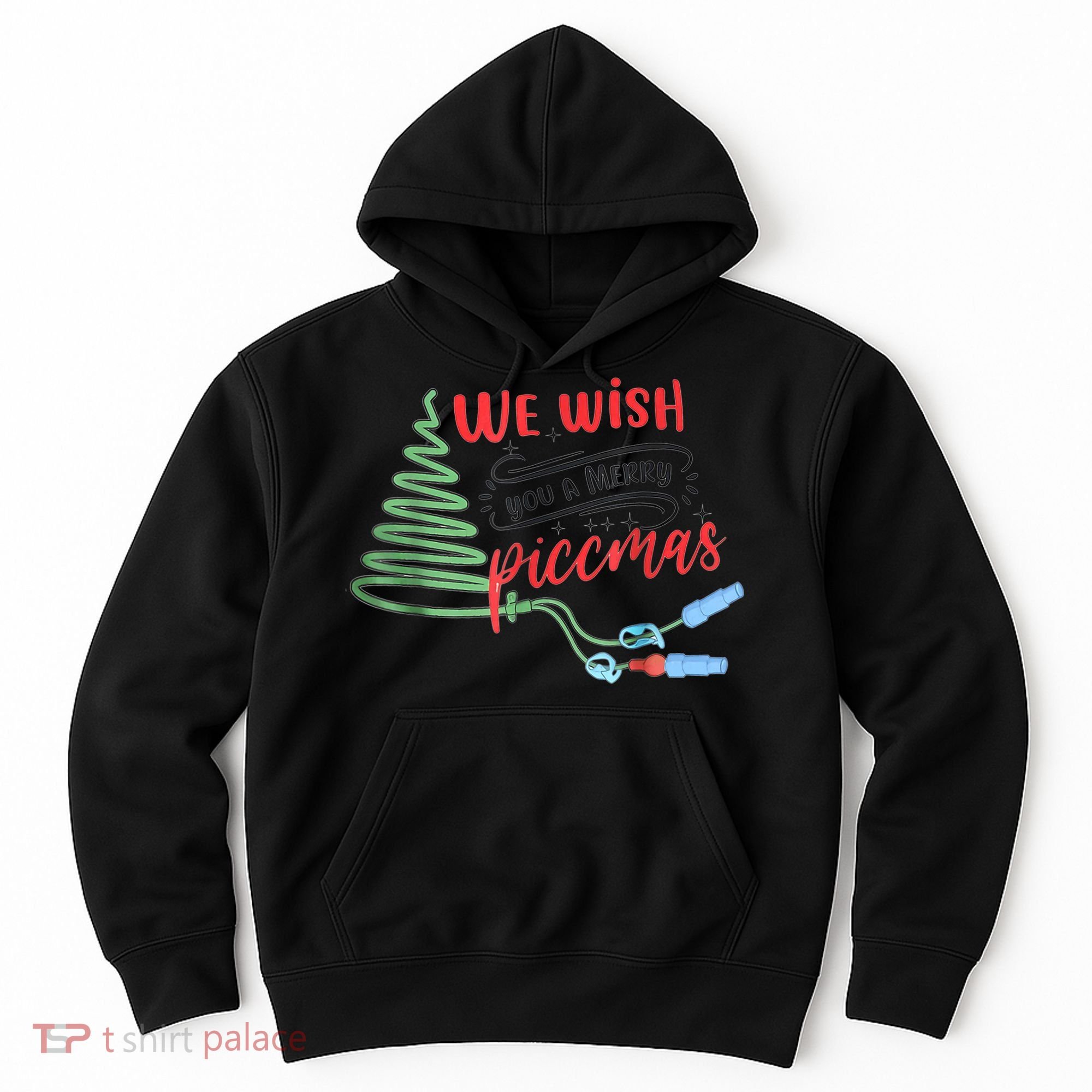 PICC Nurse Christmas Vascular Access ICU Rn Infusion Nurse Hoodie