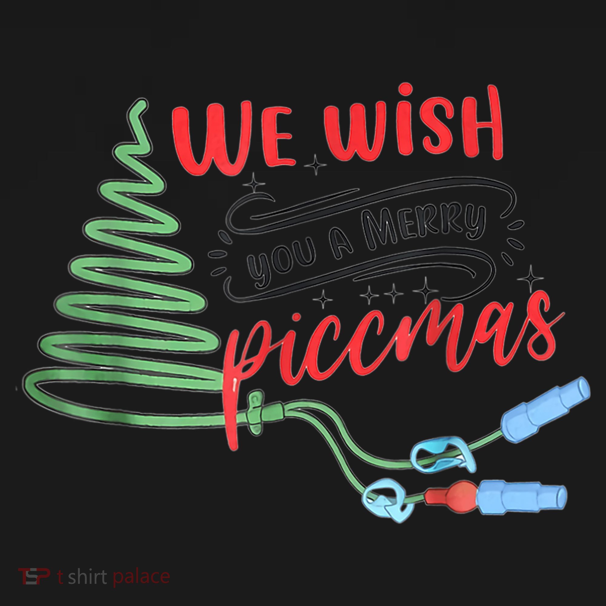 PICC Nurse Christmas Vascular Access ICU Rn Infusion Nurse Long Sleeve Shirt