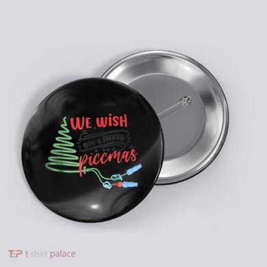 PICC Nurse Christmas Vascular Access ICU Rn Infusion Nurse Button