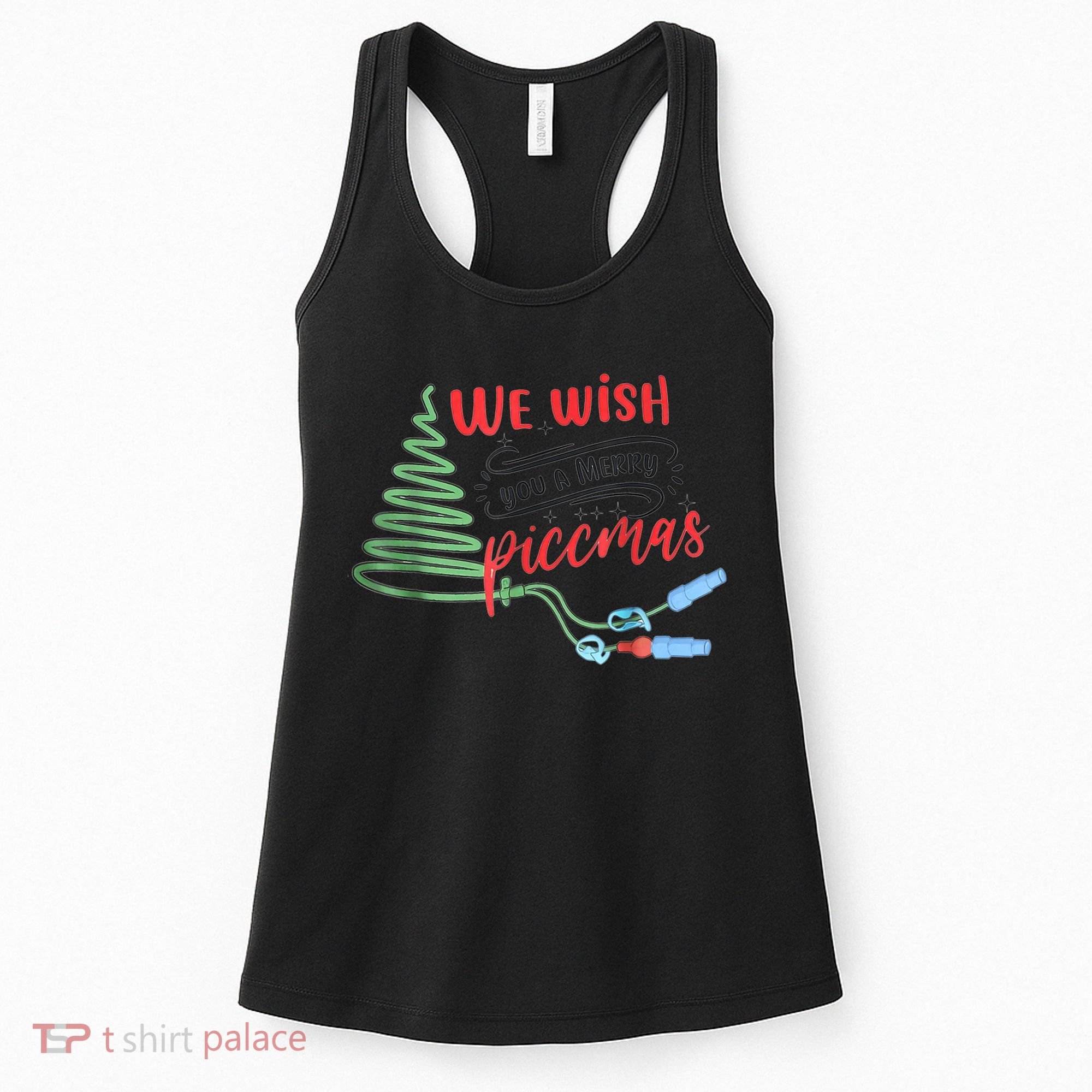 PICC Nurse Christmas Vascular Access ICU Rn Infusion Nurse Women's Tank Top