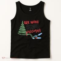 PICC Nurse Christmas Vascular Access ICU Rn Infusion Nurse Tank Top thumb 2