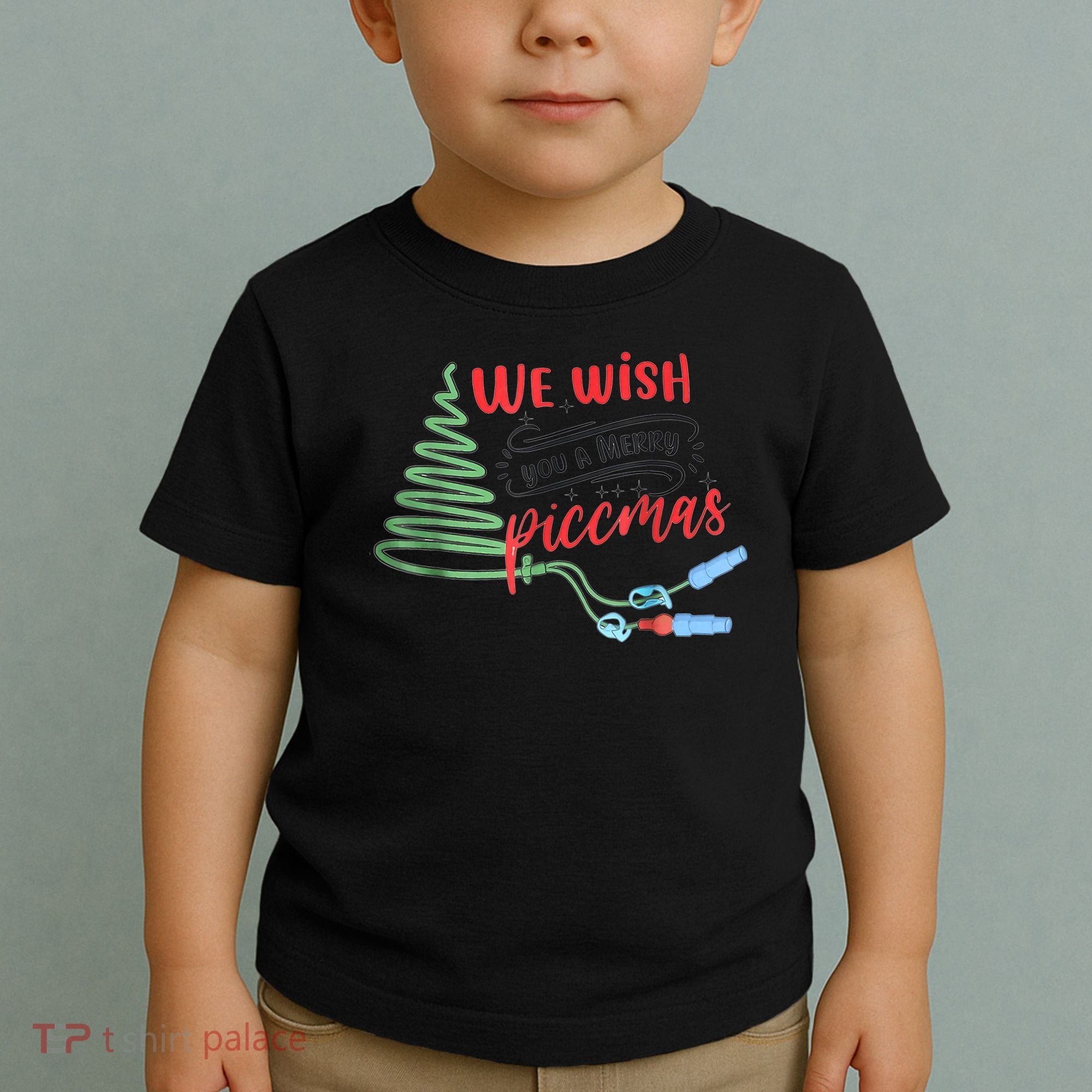 PICC Nurse Christmas Vascular Access ICU Rn Infusion Nurse Toddler T-Shirt
