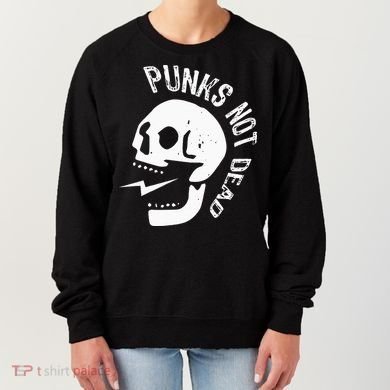 Punks Not Dead Skull Women's Sweatshirt