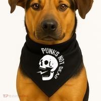 Punks Not Dead Skull USA-Made Doggie Bandana thumb 1