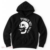 Punks Not Dead Skull Hoodie thumb 0