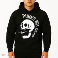 Punks Not Dead Skull Hoodie thumb 2