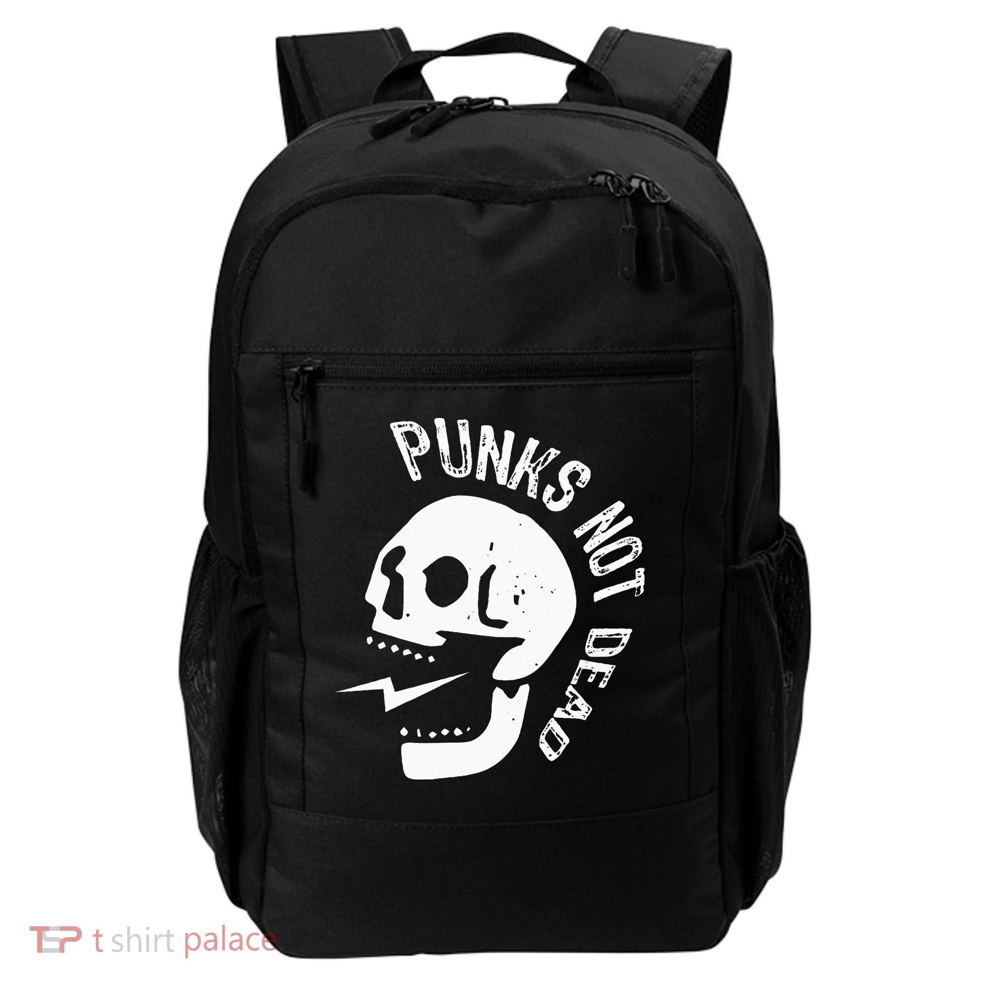 Punks Not Dead Skull Backpack