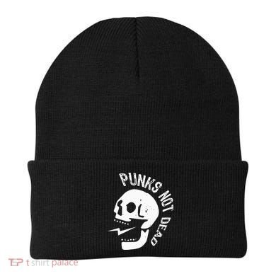 Punks Not Dead Skull Beanie
