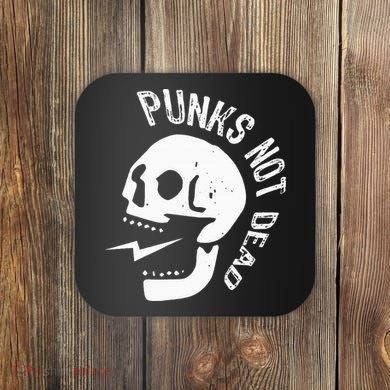 Punks Not Dead Skull Coaster