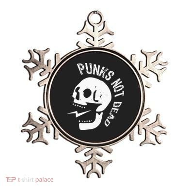 Punks Not Dead Skull Ornament