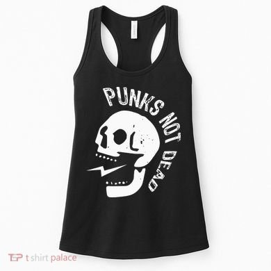 Punks Not Dead Skull Women's Tank Top