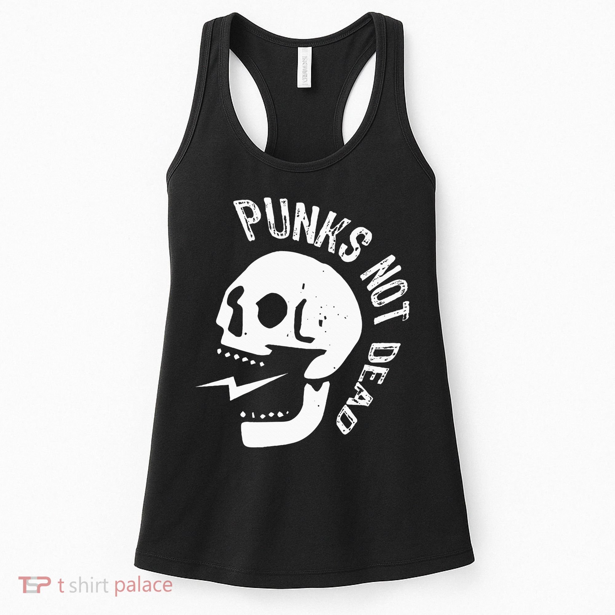 Punks Not Dead Skull Women's Tank Top