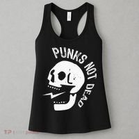 Punks Not Dead Skull Women's Tank Top thumb 3
