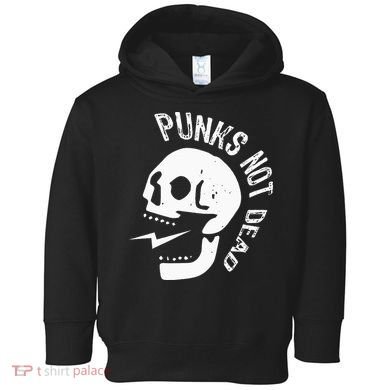 Punks Not Dead Skull Toddler Hoodie