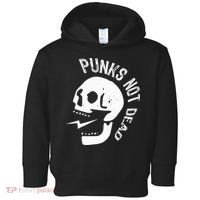 Punks Not Dead Skull Toddler Hoodie thumb 0