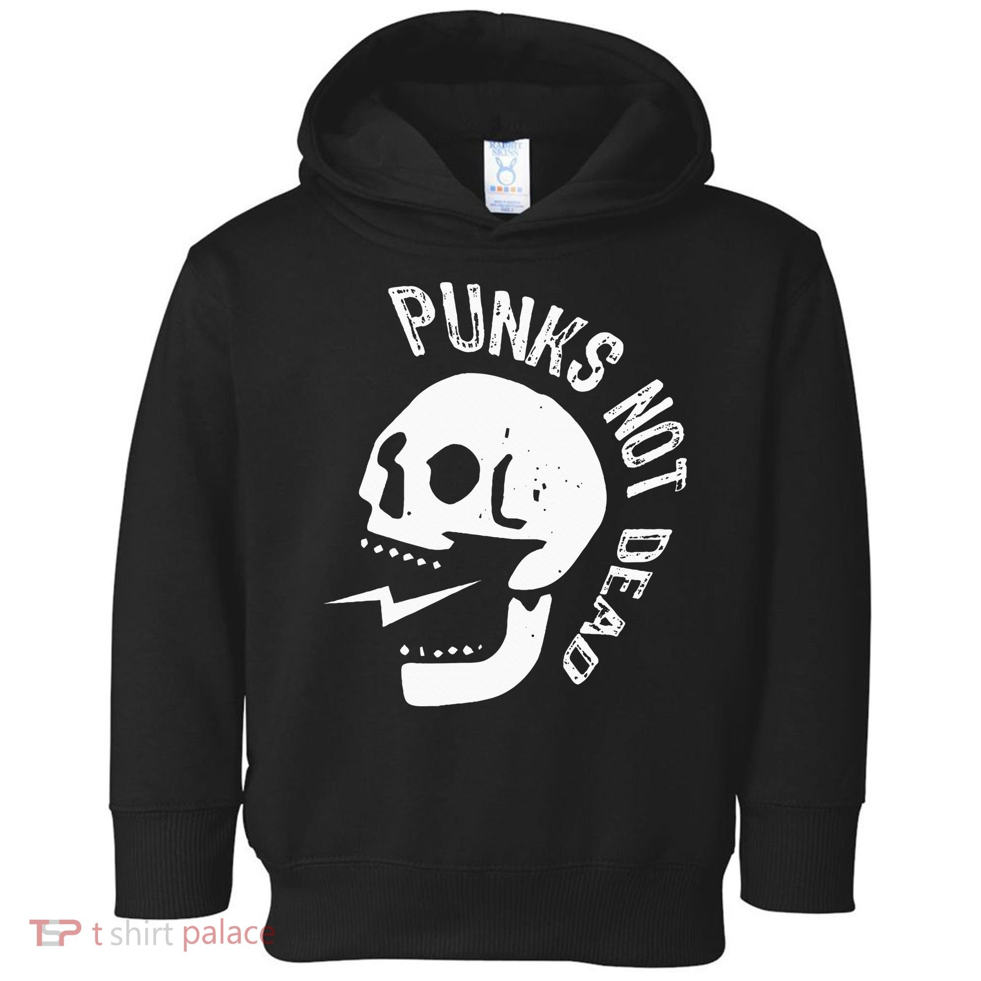 Punks Not Dead Skull Toddler Hoodie