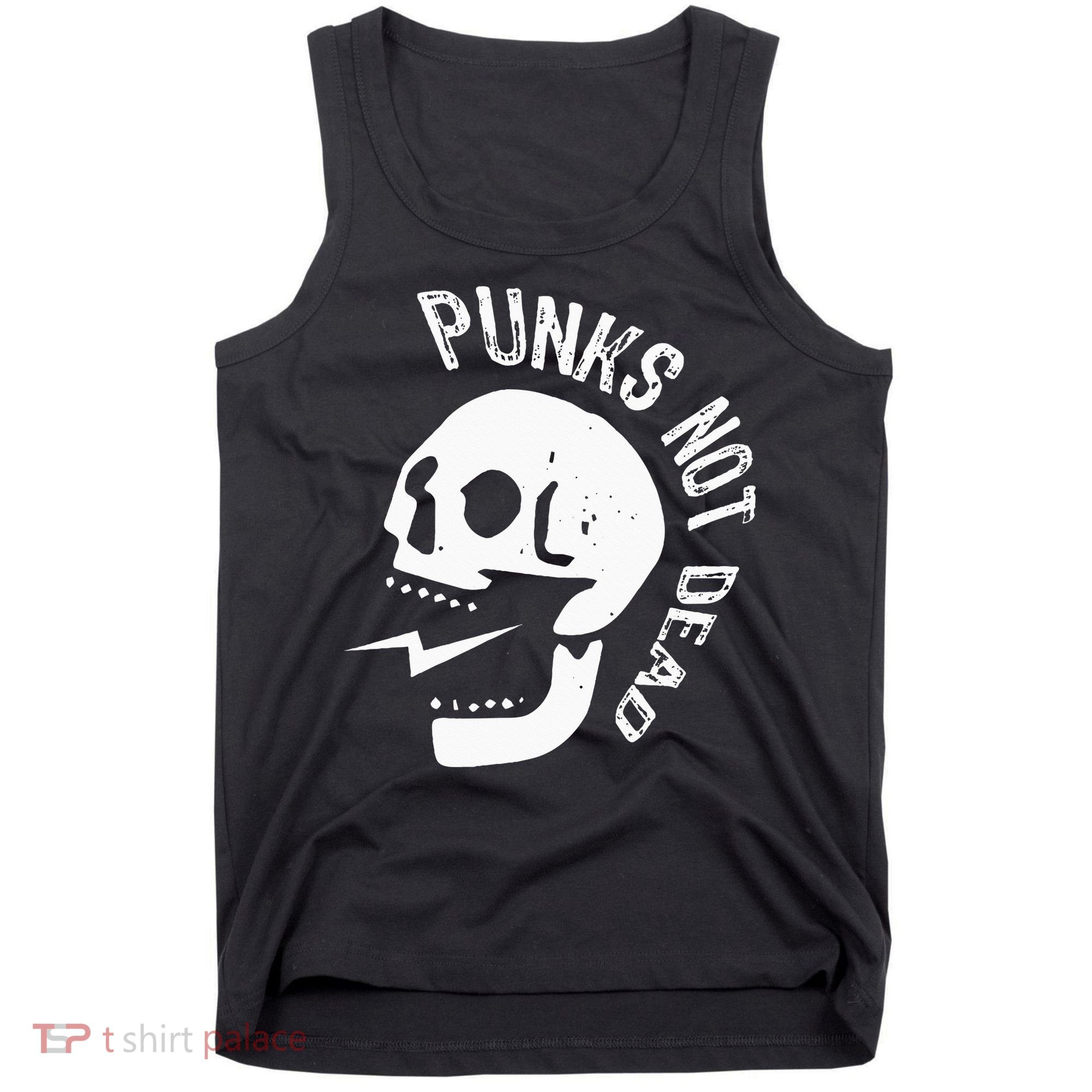 Punks Not Dead Skull Tank Top