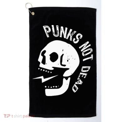 Punks Not Dead Skull Golf Towel