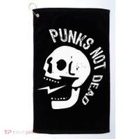 Punks Not Dead Skull Golf Towel thumb 0