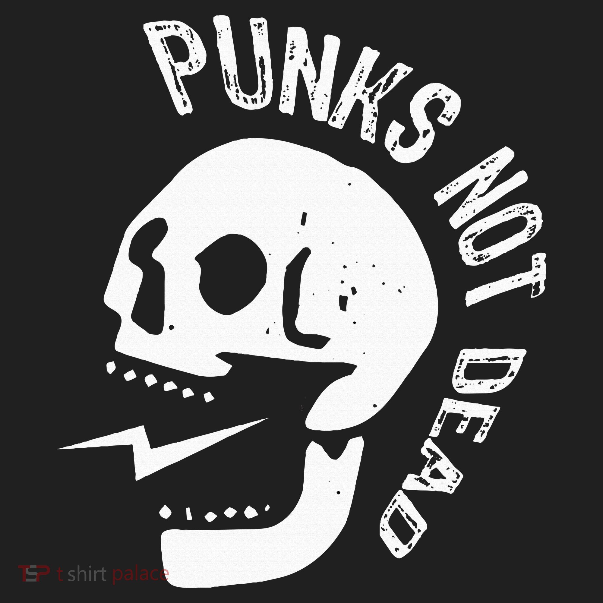 Punks Not Dead Skull Golf Towel