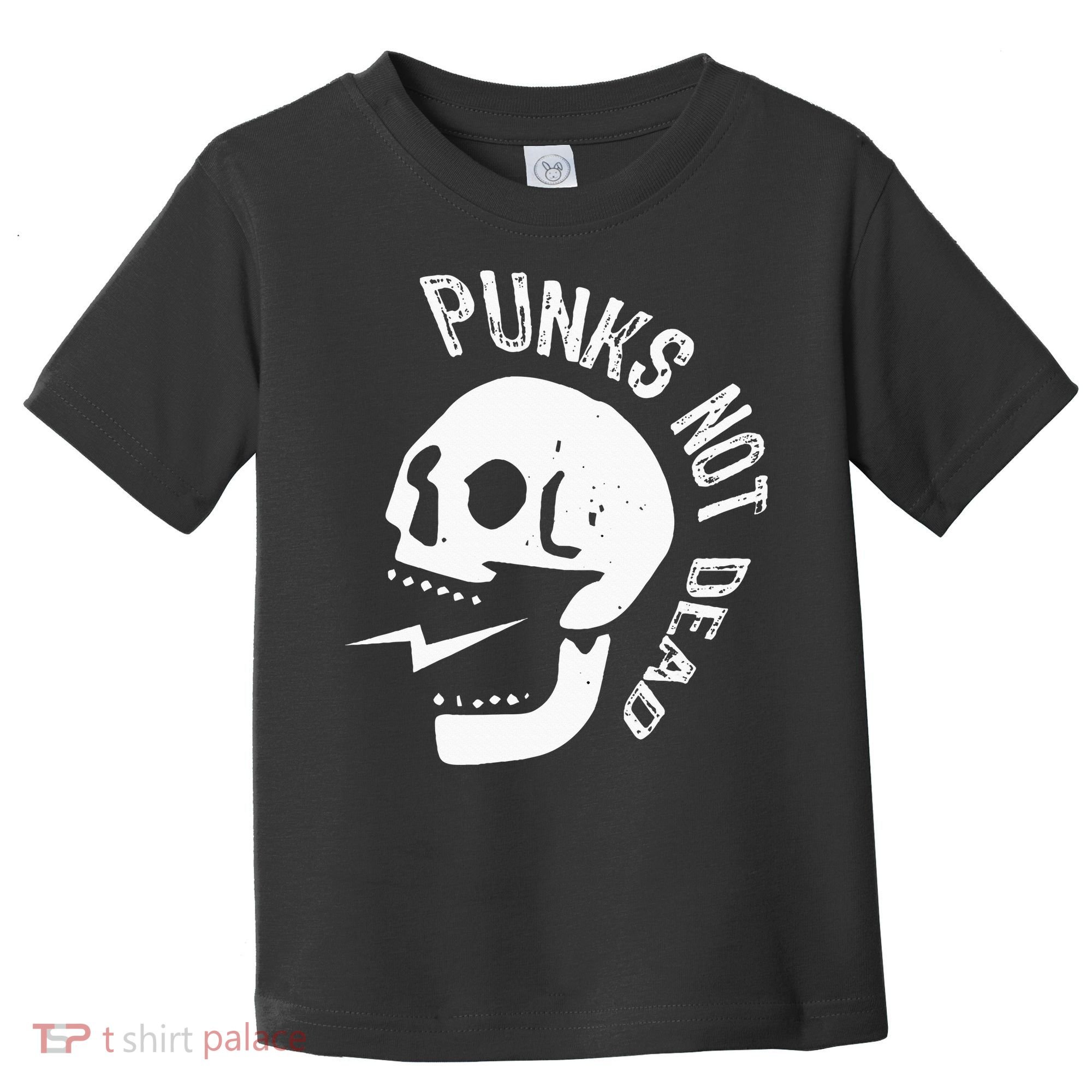 Punks Not Dead Skull Toddler T-Shirt