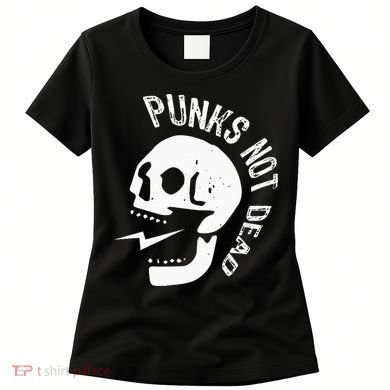 Punks Not Dead Skull Women's T-Shirt