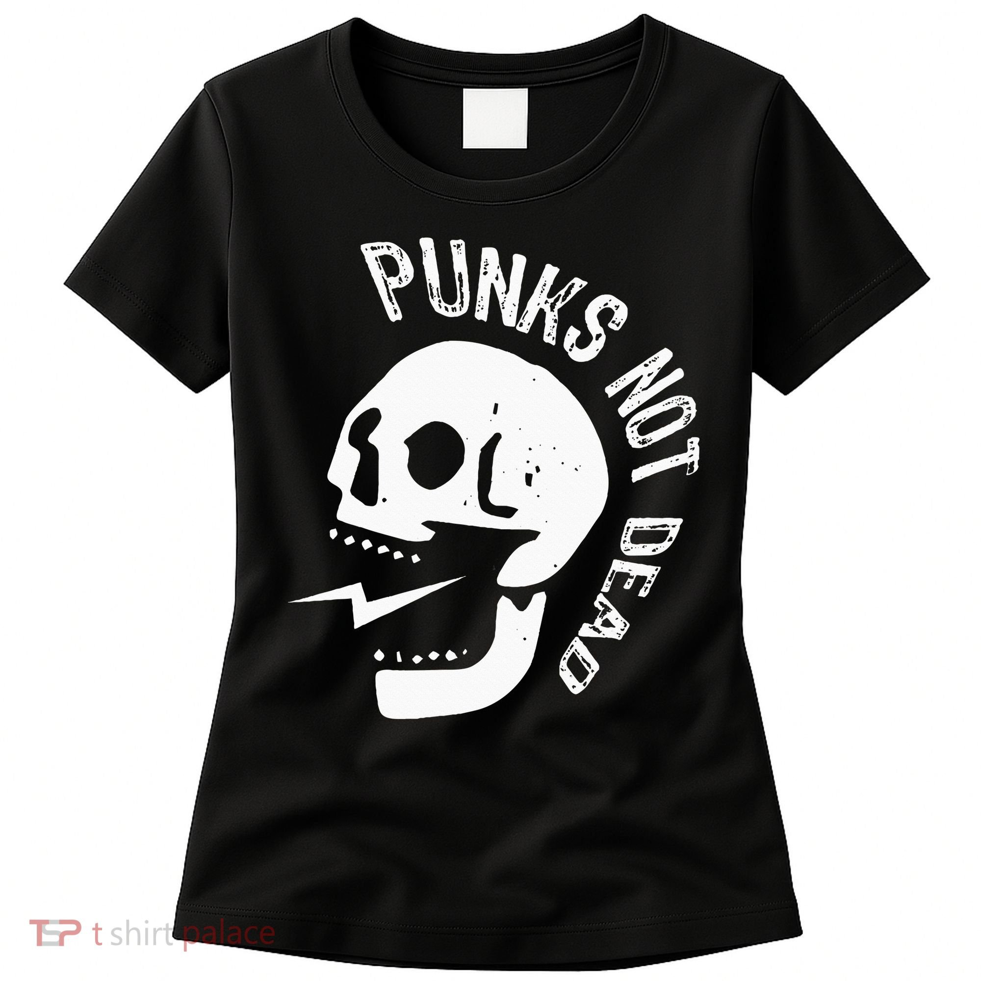 Punks Not Dead Skull Women's T-Shirt