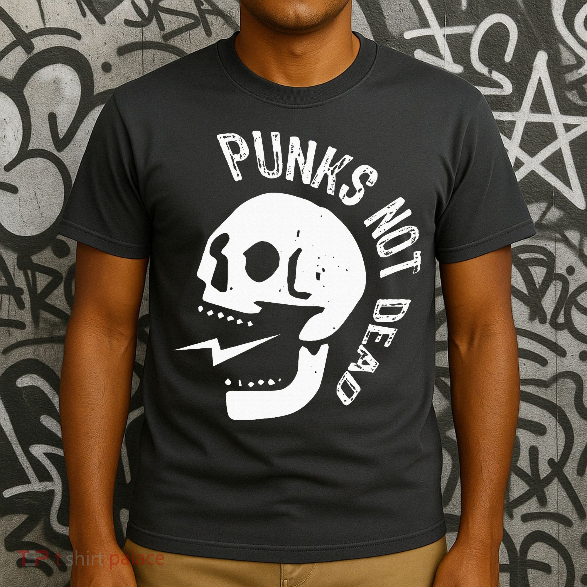 Punks Not Dead Skull T-Shirt