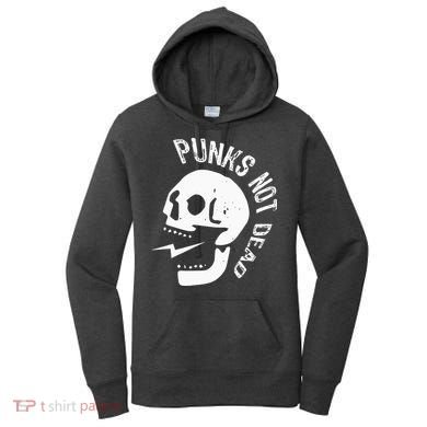 Punks Not Dead Skull Women's Hoodie